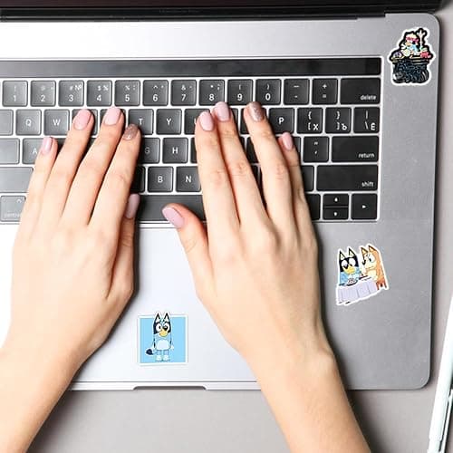 100 Cartoon Stickers Colorful Aesthetic VSCO Vinyl/PVC Waterproof Decals for Water Bottle, Phone, Case, Laptop, Skateboard, Gift for Kids, Teens, Boys and Girls (Blue 100) thumbnail 7