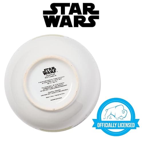 Silver Buffalo Star Wars Mandalorian Baby Yoda Grogu Nom Nom Ceramic Ramen Noodle Rice Bowl with Chopsticks, Microwave Safe, 20 Ounces thumbnail 5
