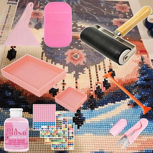 XEUZK All-Inclusive Diamond Art Accessories Kit with A3 DiamondPainting Light Pad Kit, Light Board for Painting Accessories, Bead Organizers & 5D Painting Tools Set for Full Drill & Partial Drill Art thumbnail 7