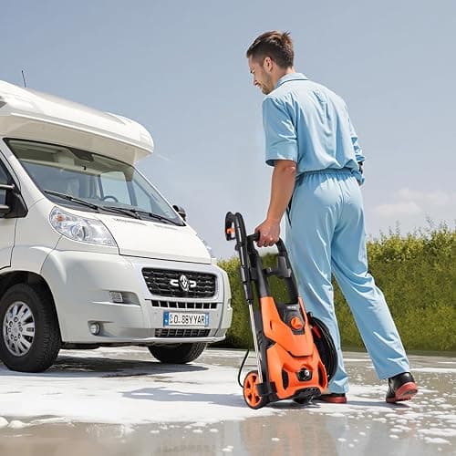 VEVOR Electric Pressure Washer, Max 4200 PSI 2.8 GPM, High-Power Cleaner with Foam Cannon & 4 Nozzles for Driveways, Cars, Fences, Patios, Home Cleaning thumbnail 2