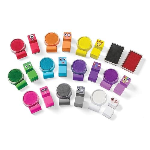 Learning Resources Numberblocks Stampoline Park Stamp Set Ages 3+ | Create And Learn With Favourite Characters, Stamp Activities Build Fine Motor Skills And Creativity thumbnail 3