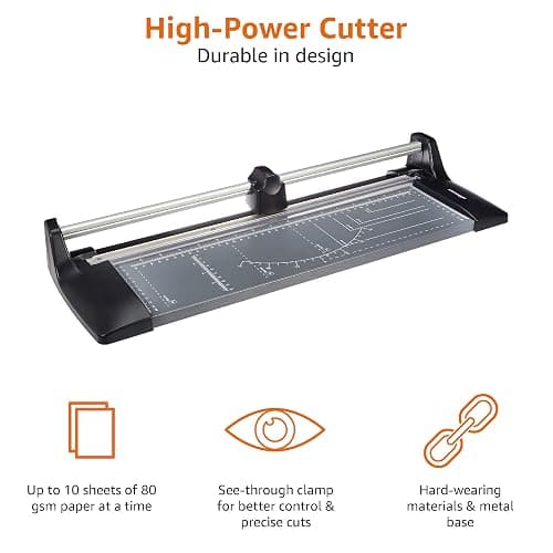 Amazon Basics Rotary Paper Trimmer Cutter – A3 thumbnail 4