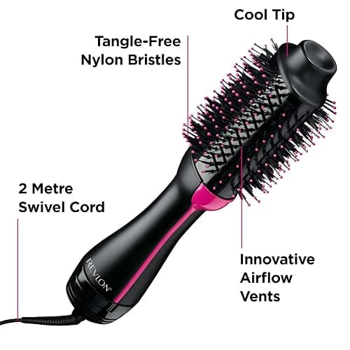 Revlon Salon One-Step Hair Dryer & Volumiser with Sectioning Comb Included (for mid to Long Hair, One-Step Technology, 2-in-1 Styling Tool, Ionic & Ceramic Technology) RVDR5222UKAMZ thumbnail 7