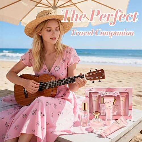 Women Perfume Gift Set - Eau de Parfum for Women, Body Spray, Body Gel, Shower Gel & Body Lotion, Sweet Floral Scent, Travel Friendly, Pamper Gifts Set, Birthday Valentine's Day Mother's Day Gifts thumbnail 7