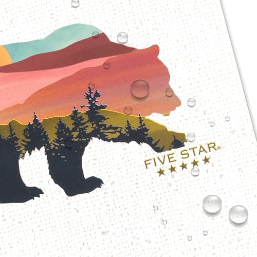 Five Star and National Wildlife Federation Spiral Notebook + Study App, 1 Subject, College Ruled Paper, 11" x 8-1/2", 80 Sheets, Forest Bear, 1 Count (820088FM) thumbnail 6