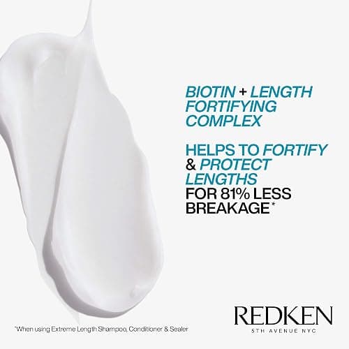 Redken Extreme Length Biotin Shampoo & Conditioner Set For Longer Hair – Promotes Healthy Hair Growth, Strengthens Damaged Hair, Prevents Hair Breakage, Infused With Biotin thumbnail 7