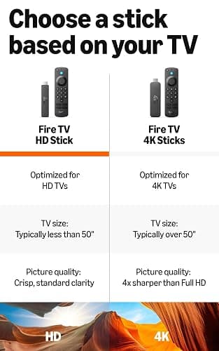 Amazon Fire TV Stick HD (newest model), free & live TV, Alexa Voice Remote, powered by the TV, our most portable Fire TV Stick thumbnail 5