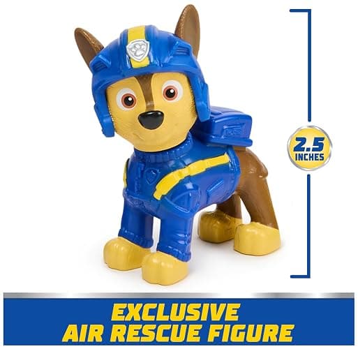 PAW Patrol: Air Rescue Chase Action Figure & Hero Helicopter Toy with Projectile Launcher & 2 Projectiles, Kids Toys for Boys & Girls Ages 3+ thumbnail 2