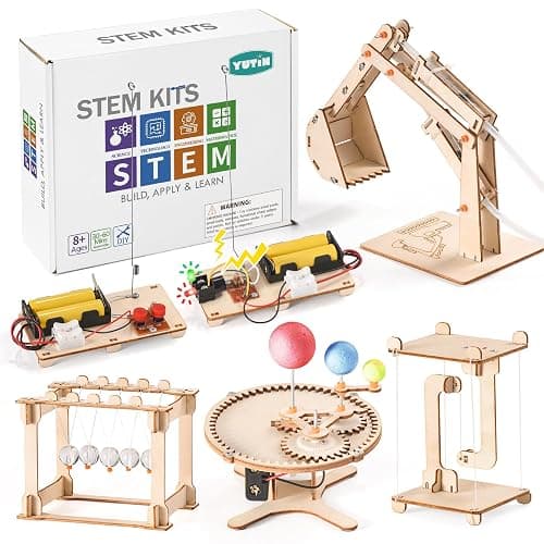 STEM Science Kits for Kids Age 8-10 8-12, Wood Building Crafts Kits for Boy | STEM Toys for Ages 8-13 9 10 11 12-14 Year Old Gifts Ideas, Science Engineering Experiment Kit 5-7, 3D Puzzles Projects 10-12 - Image 1