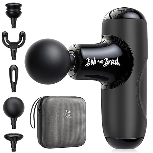 BOB AND BRAD Q2 Mini Massage Gun, Pocket-Sized Deep Tissue Massager Gun, Portable Percussion Muscle Massager Gun, Ultra Small & Quiet Muscle Massage Gun for Muscle Recovery with Carry Case - Image 1