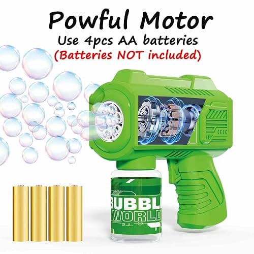 SmartYeen 8-Pack Automatic Bubble Gun,Bubble Machine Blower Outdoor Toys for Toddlers Ages 1-8 Gifts Wedding Party Favors thumbnail 4