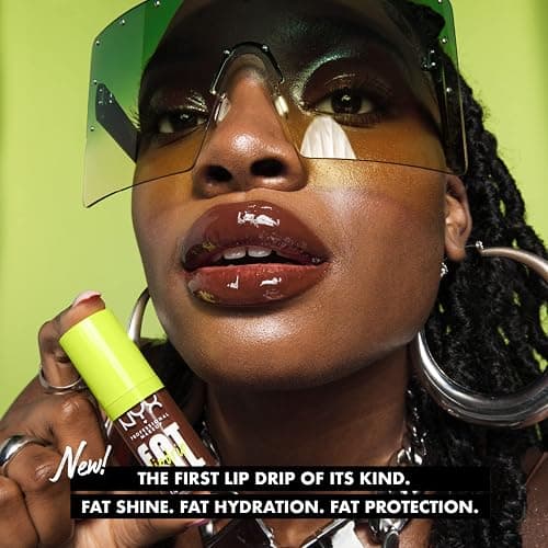NYX Professional Makeup Lip Gloss, High Shine, Non-Sticky FInish, 12 Hours Hydrating, Fat Applicator, With Squalane, Raspberry and Cloudberry Oils, Fat Oil Lip Drip, Shade: MY MAIN (Clear) thumbnail 2