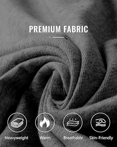 Tooprvix Men's Baggy Sweatpants Heavyweight Fleece Wide Leg Drawstring Sweat Pants,Casual Lounge Joggers with Pockets Slacks thumbnail 6