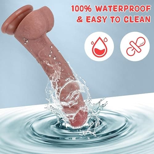 Sex Toys Dildo 7.8 Inch Realistic Silicone Dildo, Safety Material for Clitoral Vagina and Anal Stimulation with Strong Suction Cups, Sex Adult Toys for Women and Couple - Realistic Dildo-Flesh thumbnail 6