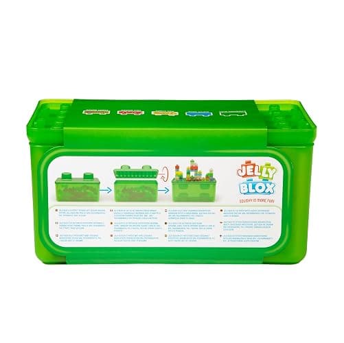 Jelly Blox Stash 'N Stack 2-in-1 Storage Case, 30 Blocks Toddler/Preschool | Building Blocks Kids Can Squeeze & Stretch | MESH ACCREDITED | Safety Tested & Ouch-Free | Sensory Play Toy Ages 2+ thumbnail 5