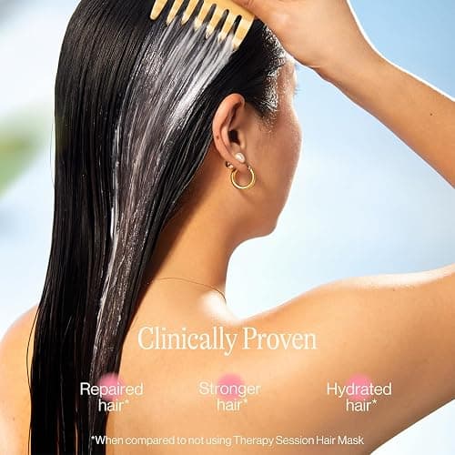 Eva NYC Therapy Session Hair Mask, Deep Conditioning Hair Mask Infused with Argan Oil and Plant Protein, 16.9 fl oz thumbnail 4