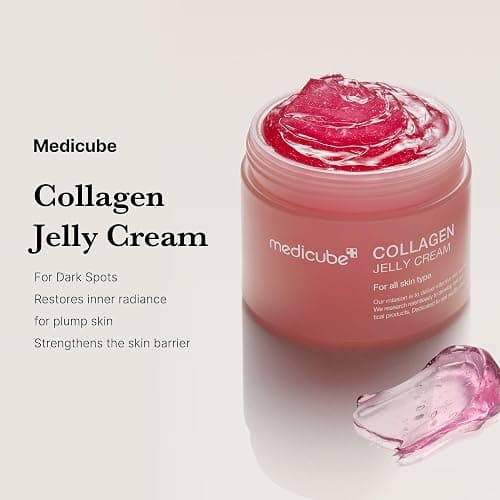 Medicube Collagen Jelly Cream- Niacinamide & Freeze-Dried Hydrolyzed Collagen - Boosts skin's barrier hydration and gives 24h Glow & Lifted Look - Korean skincare (1.69 Fl Oz (Pack of 1)) thumbnail 4