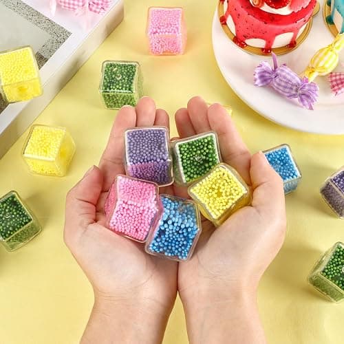 Hooqict 20Pcs Stress Cube Squishy Stress Balls Ice Cube Fidget Sensory Squeeze Toys Mini Squishies Squishy Cube for Kids Teen Adults Stress Relief Classroom Home Office thumbnail 6