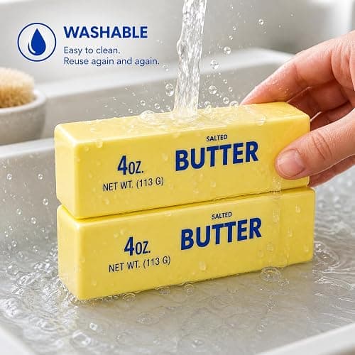 2-Pack Butter Squishy Stress Toy,2026 New Soft Novelty Toy,Realistic Butter Stick Fidget, Slow Rising Soft Squeeze Toy for Adults Stress Relief & Anxiety Relief (2PCS Yellow Butter 01) thumbnail 7