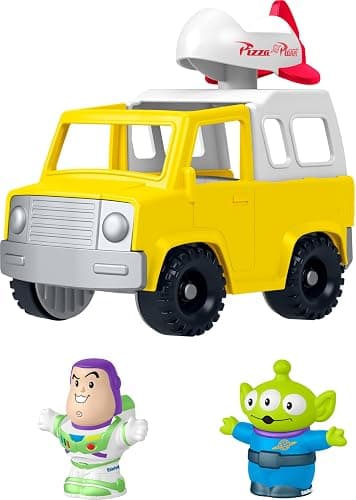 Fisher-Price Little People Toddler Toy Disney & Pixar Toy Story Pizza Planet Truck with Buzz Lightyear & Alien Figures for Kids Ages 18+ Months - Image 1