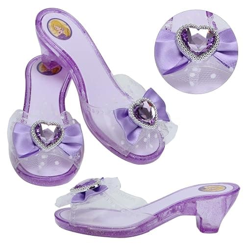 Mastom Girls Play Set! Princess Dress Up Shoes and Tiara (3 Pairs of Shoes + 1 Tiara) Role Play Collection Fashion Princess Shoe for Little Girls thumbnail 5
