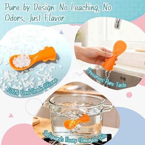 Infant Feeding Essentials & Baby Food Pouches Attachable Toppers: Seamless, Non-Drip Spoons for Baby's Diet, Compatible with Assorted Pouch Forms, Perfect for Infants 3+ Months, Pack of 5 thumbnail 5
