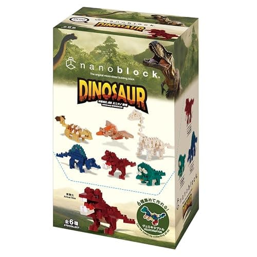 nanoblock - Dinosaurs - Dinosaur Assortment 1 (Complete Set of 6), mininano Series Building Kit thumbnail 6