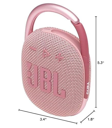 (Refurbished) JBL Clip 4 - Portable Mini Bluetooth Speaker - Pink - Pink thumbnail 7