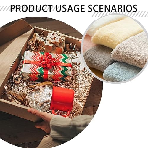 6 Pairs Fuzzy Socks, Fluffy Socks Womens Warm Plush Home Sleeping Sock Ladies Fluffy Sock For Women Slipper Warm Thick Cosy Plush Winter Gift thumbnail 5