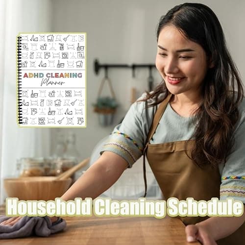 Cleaning Planner, Household Cleaning Schedule and Checklist Organizer, Daily, Weekly and Monthly Yearly Cleaning Checklist thumbnail 6