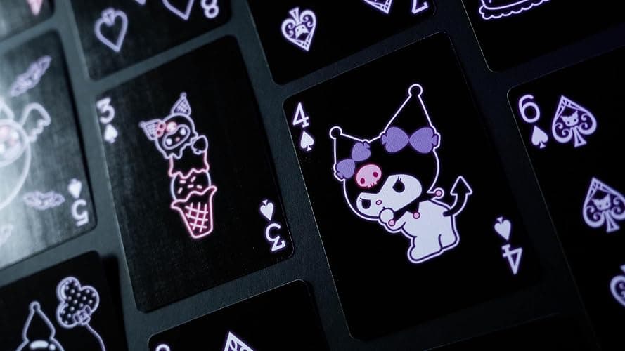 Bicycle Kuromi Sanrio Playing Cards, Black, Pink and Purple, 1 Deck thumbnail 2