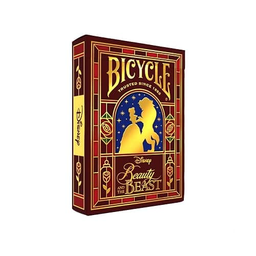 Bicycle Cartes à Jouer Disney La Belle et la Bête | Deck Premium Belle & Bête, cartes à collectionner pour jeux classiques, cadeau magique Disney pour enfants et adultes - Image 1