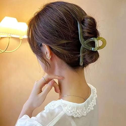 Big Hair Claw Clips for Women - 5.1 Jelly Clips, Larger Size for Long, Thick Hair, 4 Pcs thumbnail 7
