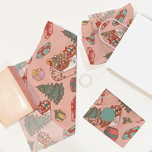 Pro Supply Global Santa's Sleigh Christmas Printed Tissue Paper for Gift Bags or Boxes and Wrapping - Winter Holiday Bulk Decorative Art Tissue Paper for Packaging and Gifting | 24 Sheets 20" x 30" thumbnail 6