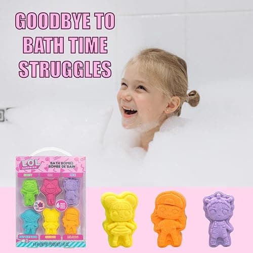 L.O.L. Surprise! 6 Piece Bath Bombs for Kids, Bubble Gum Scented, Bath Toys for Kids, Ages 3+, by Townley Girl thumbnail 7