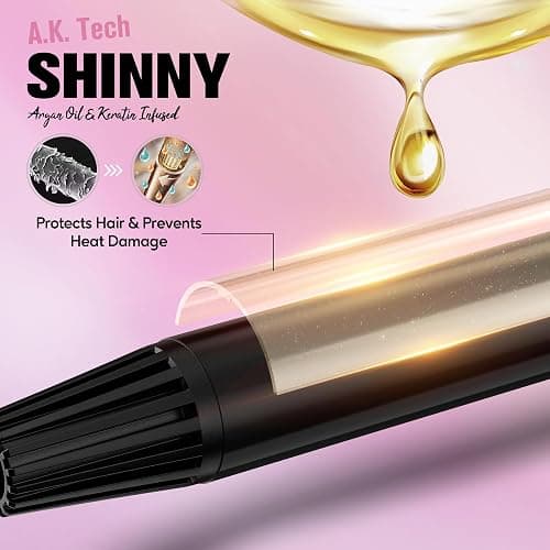 Farery Long Barrel Curling Iron 3/4 Inch, Extra Long Curling Iron for Tight Curls, Ceramic Curling Wand Infused Argan Oil & Keratin, Long Lasting, 11 Adjustable Temp, Include Clips & Silicone Pad thumbnail 4