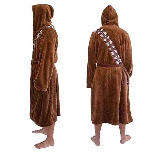 Star Wars Chewbacca Bathrobe For Men And Women | Big and Tall Plush Robe for Adults | Lightweight Spa Bathrobe | Hooded Shower Robe With Belt | Plus Size XXXL thumbnail 2