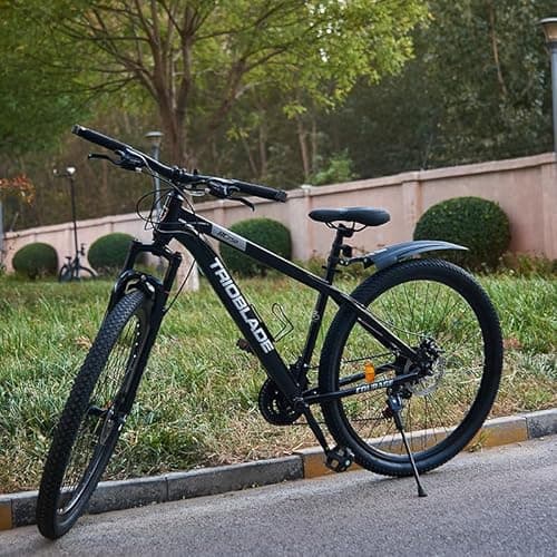LSLIFE 24 26 27.5 29 Inch Mountain Bike, 21-Speed Mountain Bicycle for for Adult Drivetrain Mens Women Mountain Bike Dual Disc Brakes Lightweight Bicycle thumbnail 9