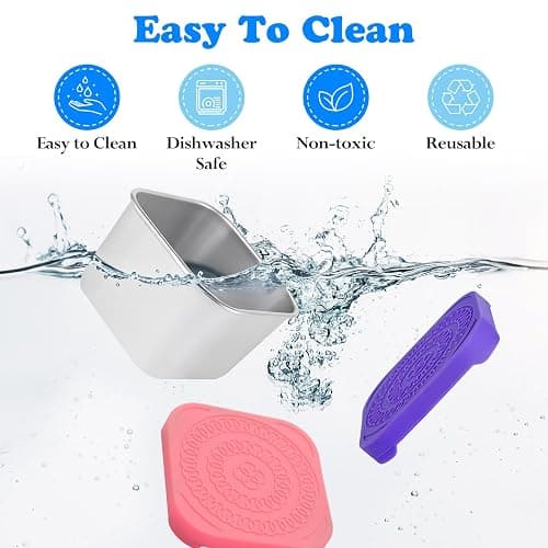 4Pack 6oz Reusable Stainless Steel Snack Containers for Kids, Easy Open Leak Proof Metal Small Toddler Snack Containers with Silicone Lids, Stackable Metal Toddler Lunch Box for Daycare School Travel thumbnail 5