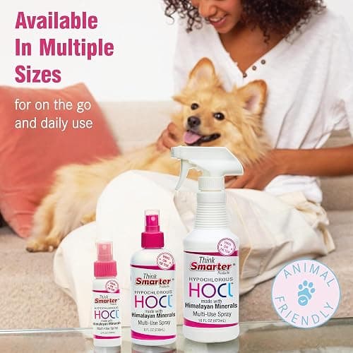 Think Smarter Products HOCL All-Purpose Cleaner with Hypochlorous Acid, All-Natural Surface Cleaner, & Skin Hydrator 8fl oz Clear Spray thumbnail 6