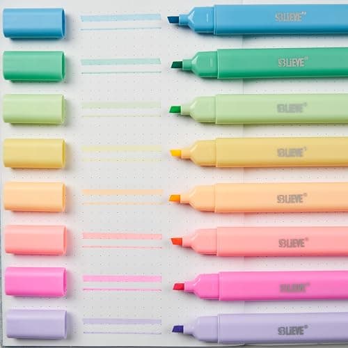 BLIEVE- Aesthetic Bible Highlighters No Bleed Through Assorted Colors, Cute Highlighter Dual Tip For Journaling Supplies And School Accessories, Bible Highlighters And Pens No Bleed (VIBRANT) thumbnail 4
