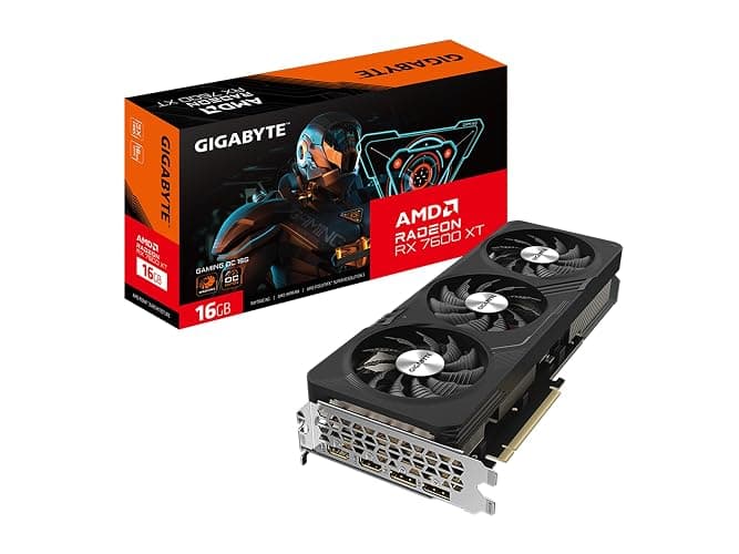 GIGABYTE Radeon RX 7600 XT Gaming OC 16G Graphics Card, 3X WINDFORCE Fans 16GB 128-bit GDDR6, GV-R76XTGAMING OC-16GD Video Card - Image 1