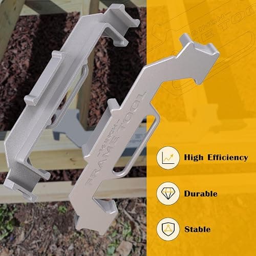 Framing Tools,16 Inch On-Center Stud Layout Tool,100% Cast Aluminum Framing Spacing Tool,Premium Wall Stud Framing Tool,Precision Measurement Jig Tool For Framing Wall thumbnail 7