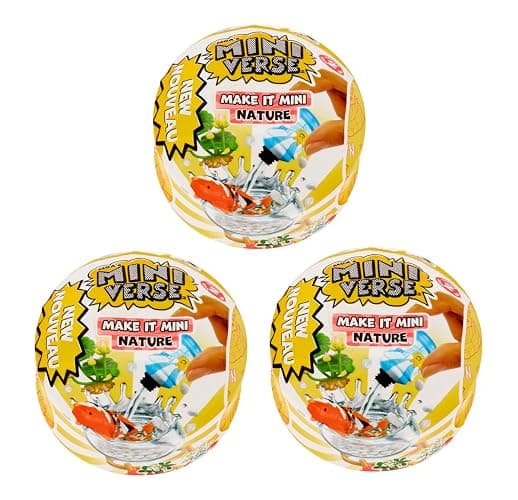 MGA's Miniverse - Make It Mini Nature Series 2 (3 Pack) Collectibles, Blind Pack, DIY, Crafts, Resin Play, Replica Plants, Animals, Small Flowers, Botanicals, NOT Edible, Collectors - Image 1