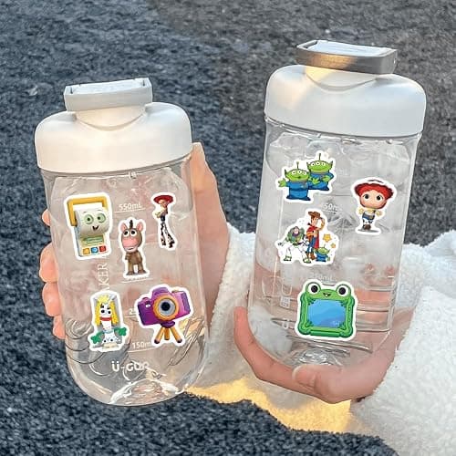 100Pcs Toy Cartoon Movie Story Sticker Bundle, Cool Vinyl Decals for Laptop, Water Bottle, Phone, Skateboard, Luggage, Bicycle, Guitar, DIY Gift for Fans (Toy1) thumbnail 2