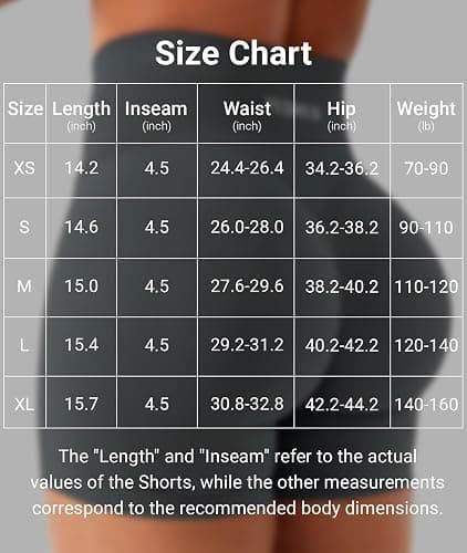 YEOREO Workout Shorts Womens Butt Lifting 4.5" Seamless Hidden Scrunch High Waist Gym Tummy Control Christiy Biker Shorts thumbnail 6