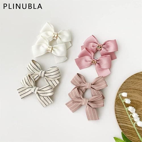 8PCS Baby Girl Dog Gift Wrap Hair Bow Clips Barrettes, Assorted Hair Accessories Alligator Clip for Little Girls Toddler Kids Teens thumbnail 6