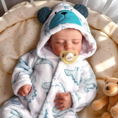 BABESIDE Reborn Baby Dolls Boy, 20 Inch Lifelike Newborn Real Life Poseable Realistic Doll for Boy Soft Vinyl and Cloth Body Baby Dolls with Clothes and Toy Gift for Kids Age 3+ thumbnail 2