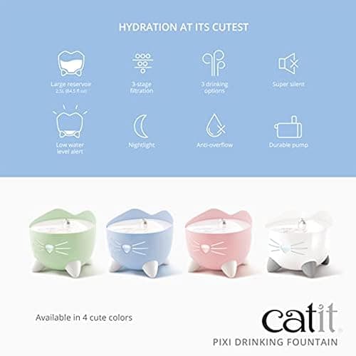Catit Pixi Fontaine à Eau pour Chat 2,5 L Blanc thumbnail 2