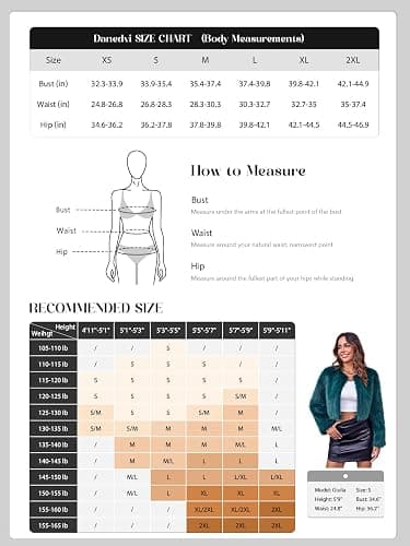 Danedvi Women's Fashion Cropped Faux Fur Jacket Long Sleeve Open Front Cardigan Casual Fluffy Parka Shaggy Short Coat thumbnail 4